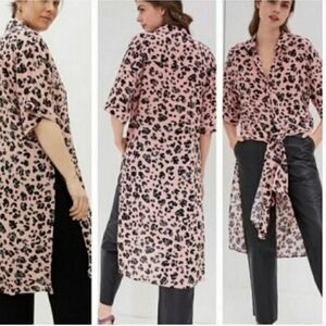 Maeve Pink Leopard Print Tunic
